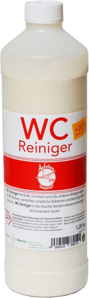 WC Reiniger, 1,2 kg Flasche